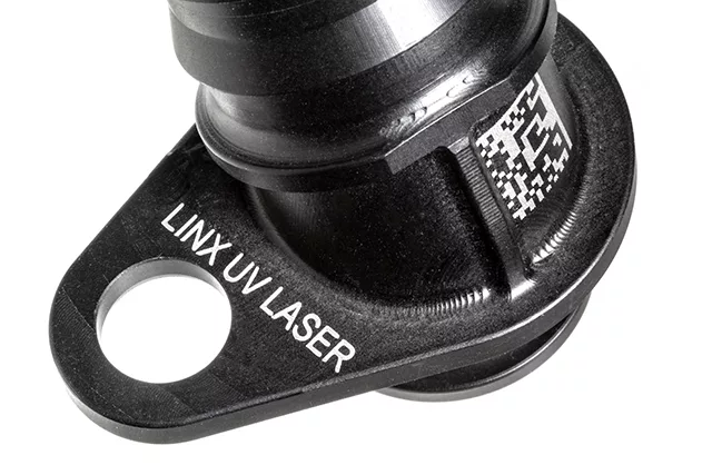 UV-laser for industriell merking: Linx UVG5, Extrusion, Extruded Part, Plastik, Datamatrix, Tekst, 2D kode