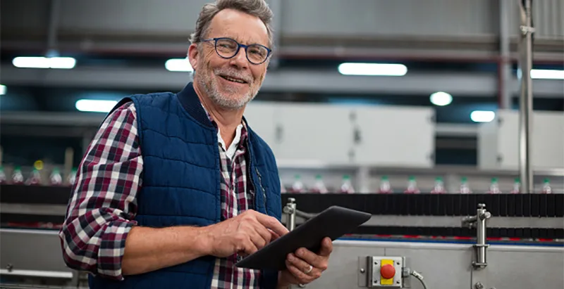 Fornøyd produksjonsleder.