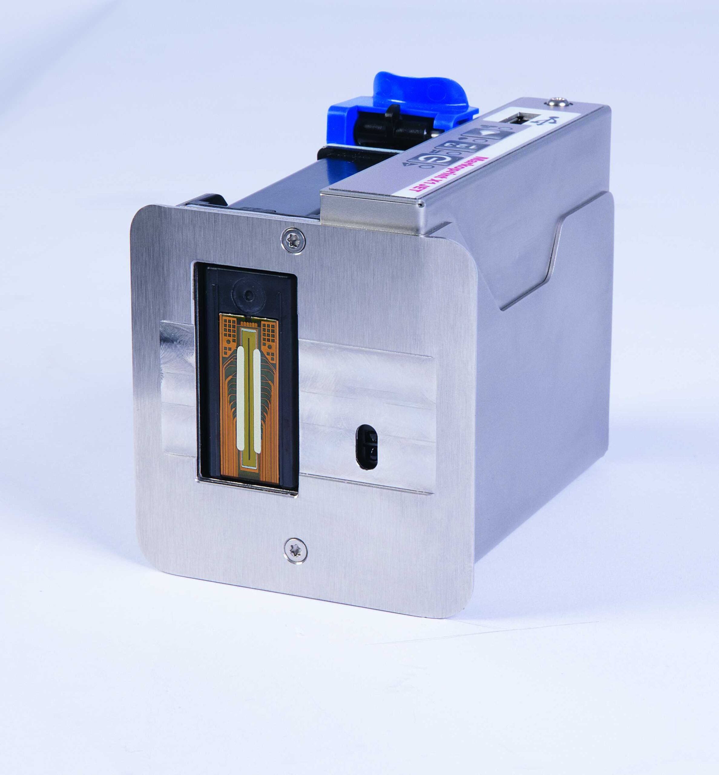 Markoprint X1JET LX Ultra er et lite, kompakt og kostnadseffektivt blekkstrålesystem basert på LX Class-utskriftsteknologi. Enheten kombinerer skrivehode og styreenhet i ett og samme hus, produsert i robust, frest og anodisert aluminium.