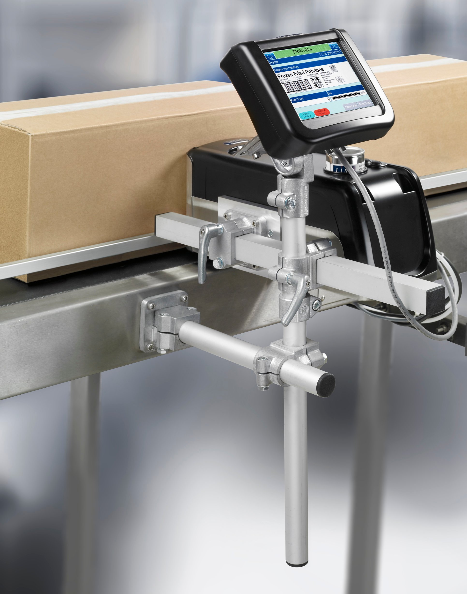 Linx IJ355/IJ375 storkarakter blekkstråleskrivere er enkle å montere og tar liten plass.