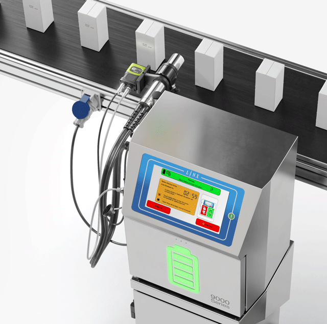 Linx 9900-serien har PrintProtect batteribackup